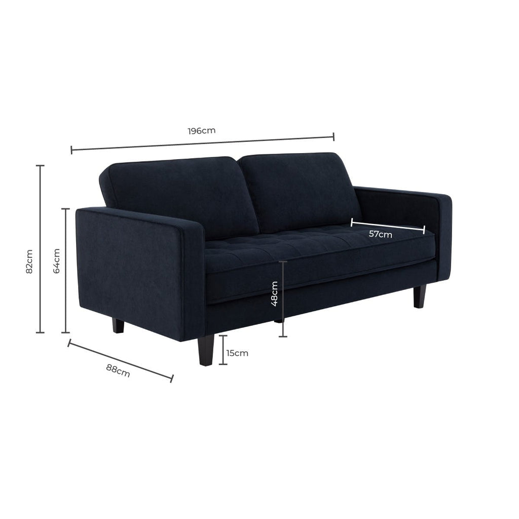 Sloane 3 Seater Sofa - Mauve - DUSK