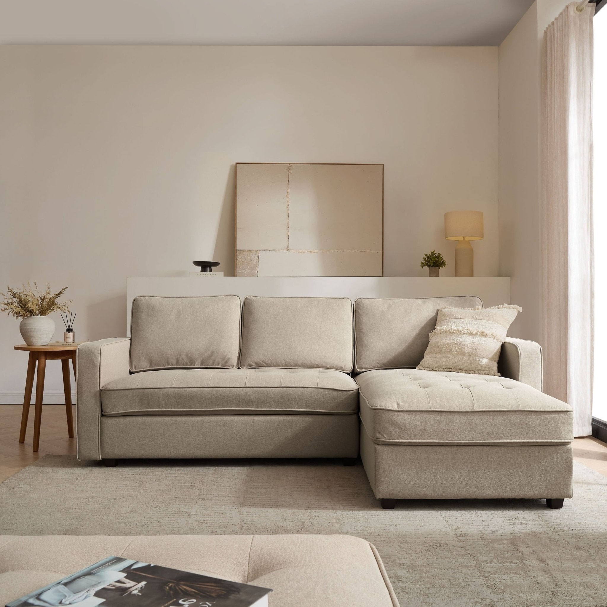 Sloane Right Hand Chaise - Oatmeal - DUSK
