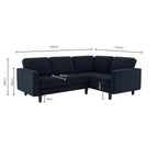 Sloane Right Hand Corner Sofa - Olive - DUSK