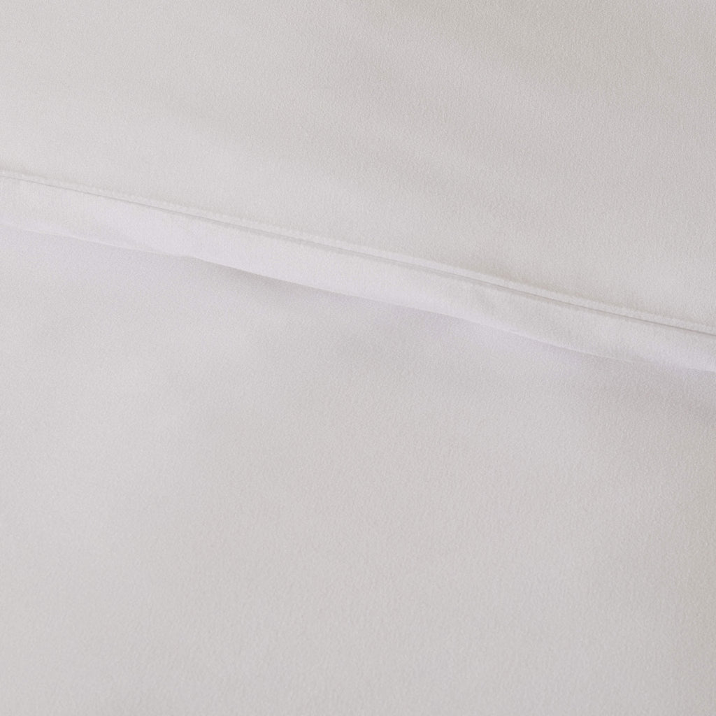 Soft Touch Microfibre Duvet Cover Set - White - DUSK