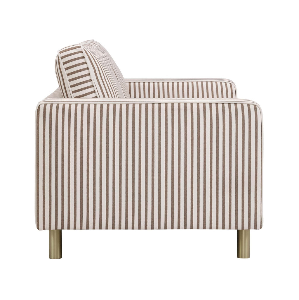 Soho 2 Seater Sofa - Chocolate Stripe - DUSK