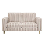 Soho 2 Seater Sofa - Chocolate Stripe - DUSK
