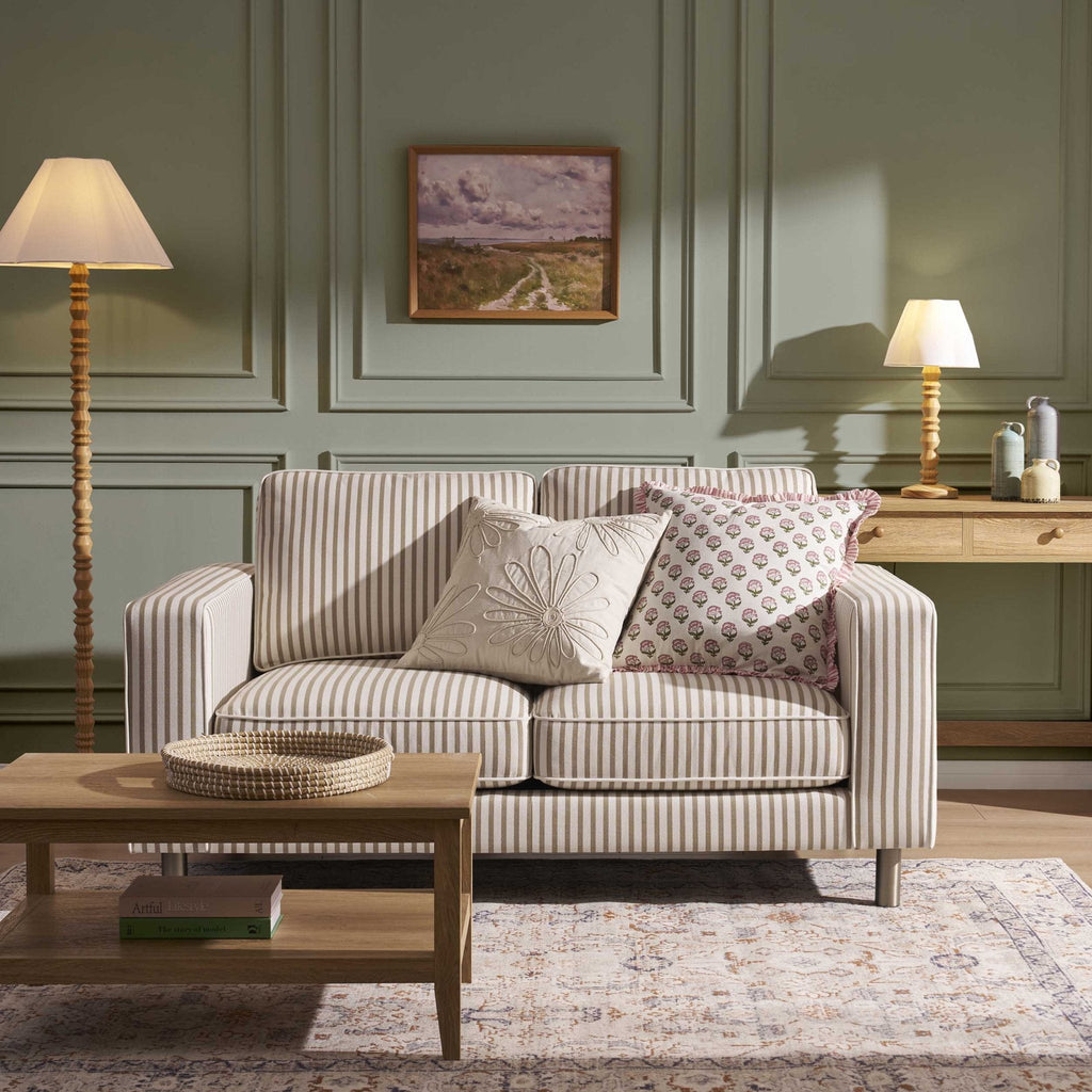 Soho 2 Seater Sofa - Sand Stripe - DUSK