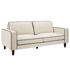 Soho 3 Seater Sofa - Cream Linen/Black - DUSK
