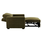 Soho Chair Bed - Chenille Olive - DUSK