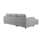 Soho Left Hand Storage Chaise Sofa - Blue Grey - DUSK