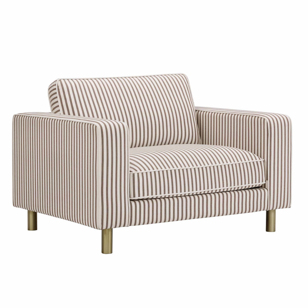 Soho Loveseat - Chocolate Stripe - DUSK