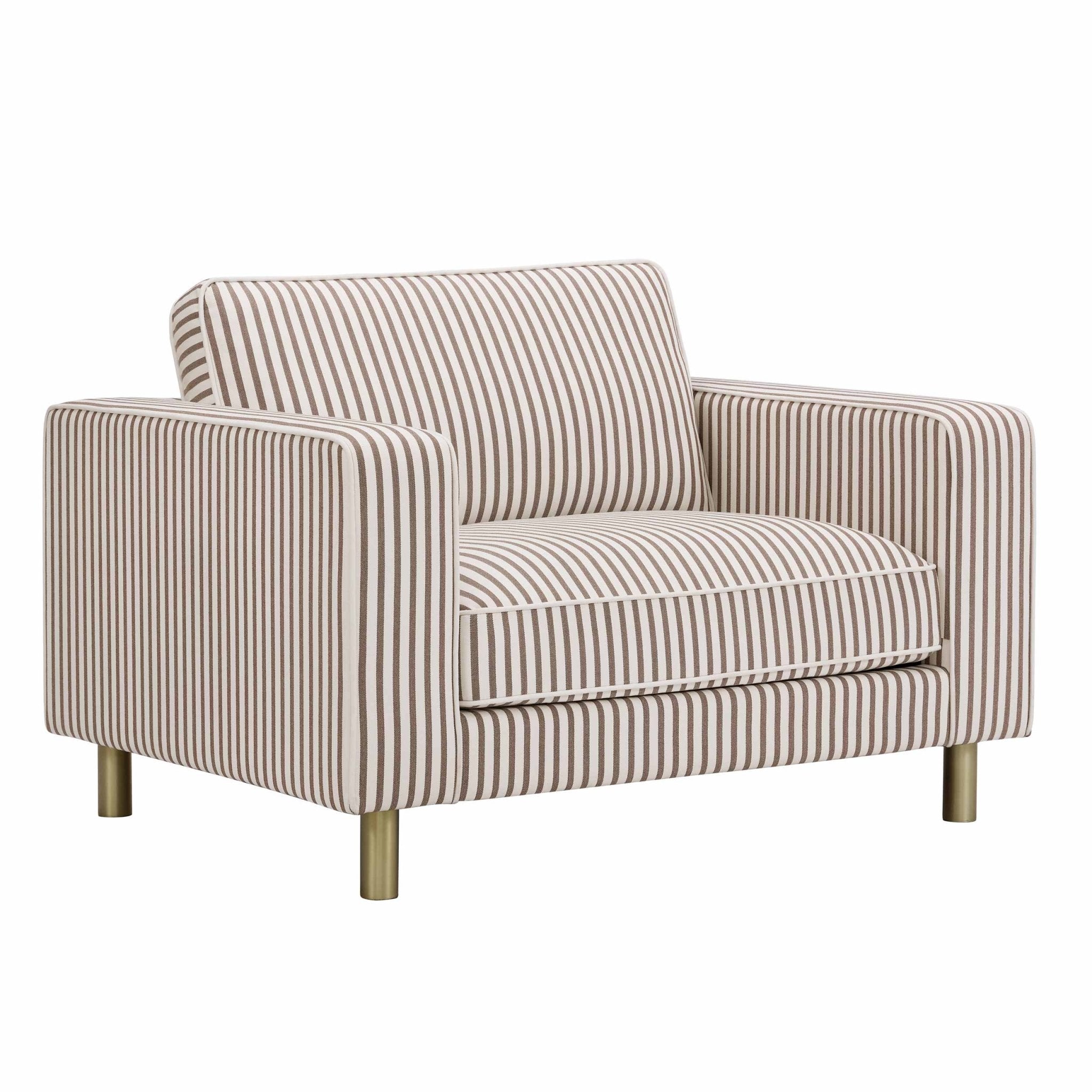 Soho Loveseat - Chocolate Stripe - DUSK