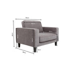 Soho Loveseat - Grey - DUSK