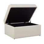 Soho Ottoman Storage Pouffe - Beige - DUSK