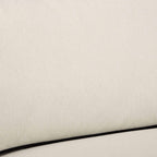 Soho Ottoman Storage Pouffe - Cream Linen/Black - DUSK