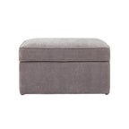 Soho Ottoman Storage Pouffe - Grey - DUSK