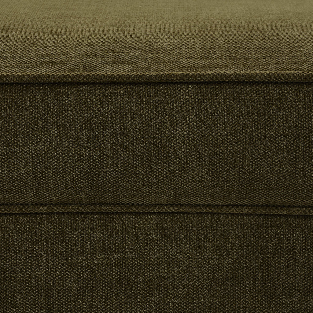 Soho Pouffe Chenille Olive - DUSK