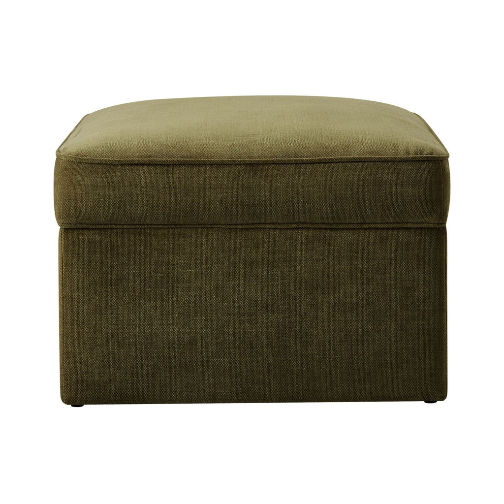 Soho Pouffe Chenille Olive - DUSK