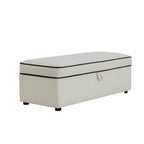Soho Rectangle Ottoman Storage - Contrast Piping - DUSK