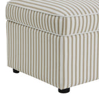Soho Rectangle Ottoman Storage - Sand Stripe - DUSK