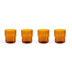 Sonne Colour Glass Tumblers - Set of 4 - Amber - DUSK