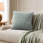 St Ives Knit Sofa Cushion Cover - Dusty Blue - DUSK