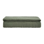 St Ives Knit Throw - Green - DUSK