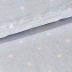 Star 100% Cotton Duvet Cover & Pillowcase set - Light Blue - DUSK