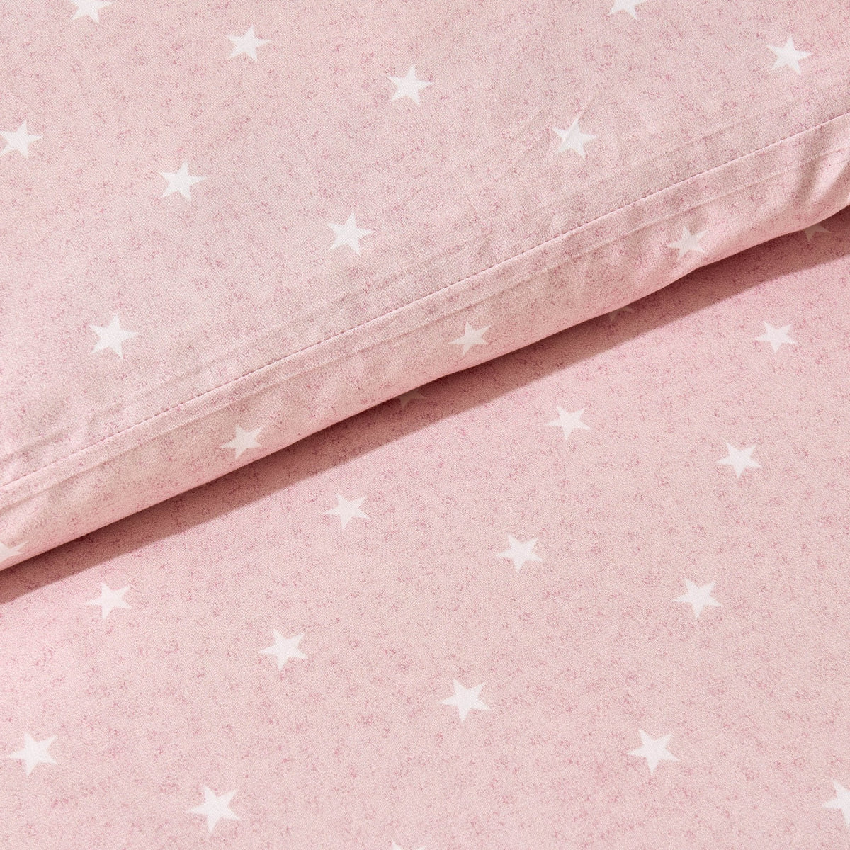 Star 100% Cotton Duvet Cover & Pillowcase set - Light Pink - DUSK