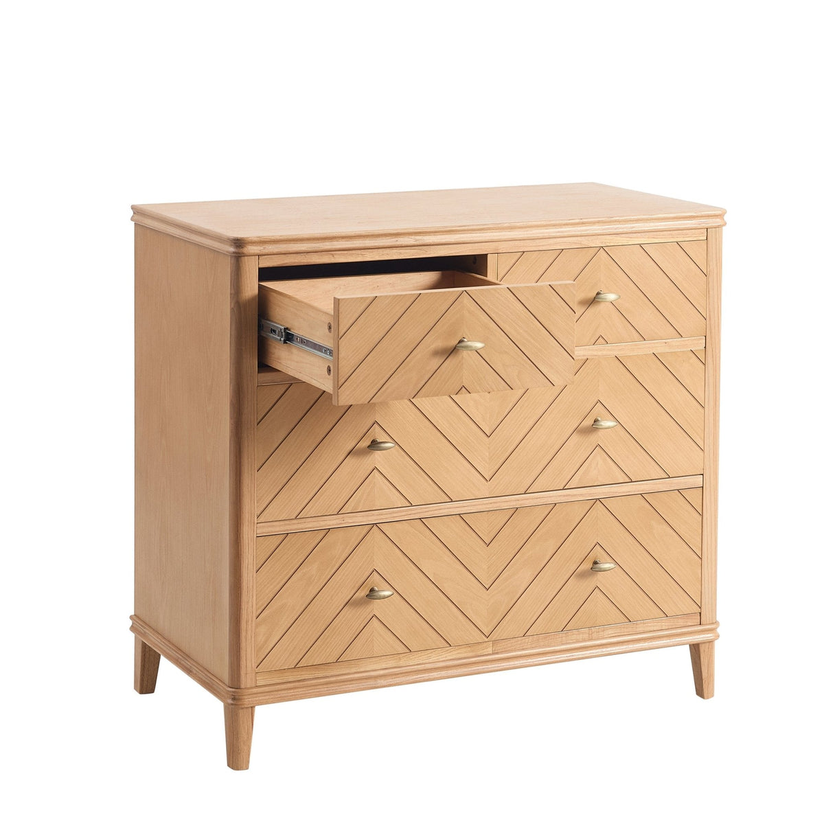 Stockholm Wood Veneer 4 Drawer Chest - Light Wood - DUSK