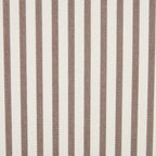 Stockton Round Storage Pouffe - Chocolate Stripe - DUSK