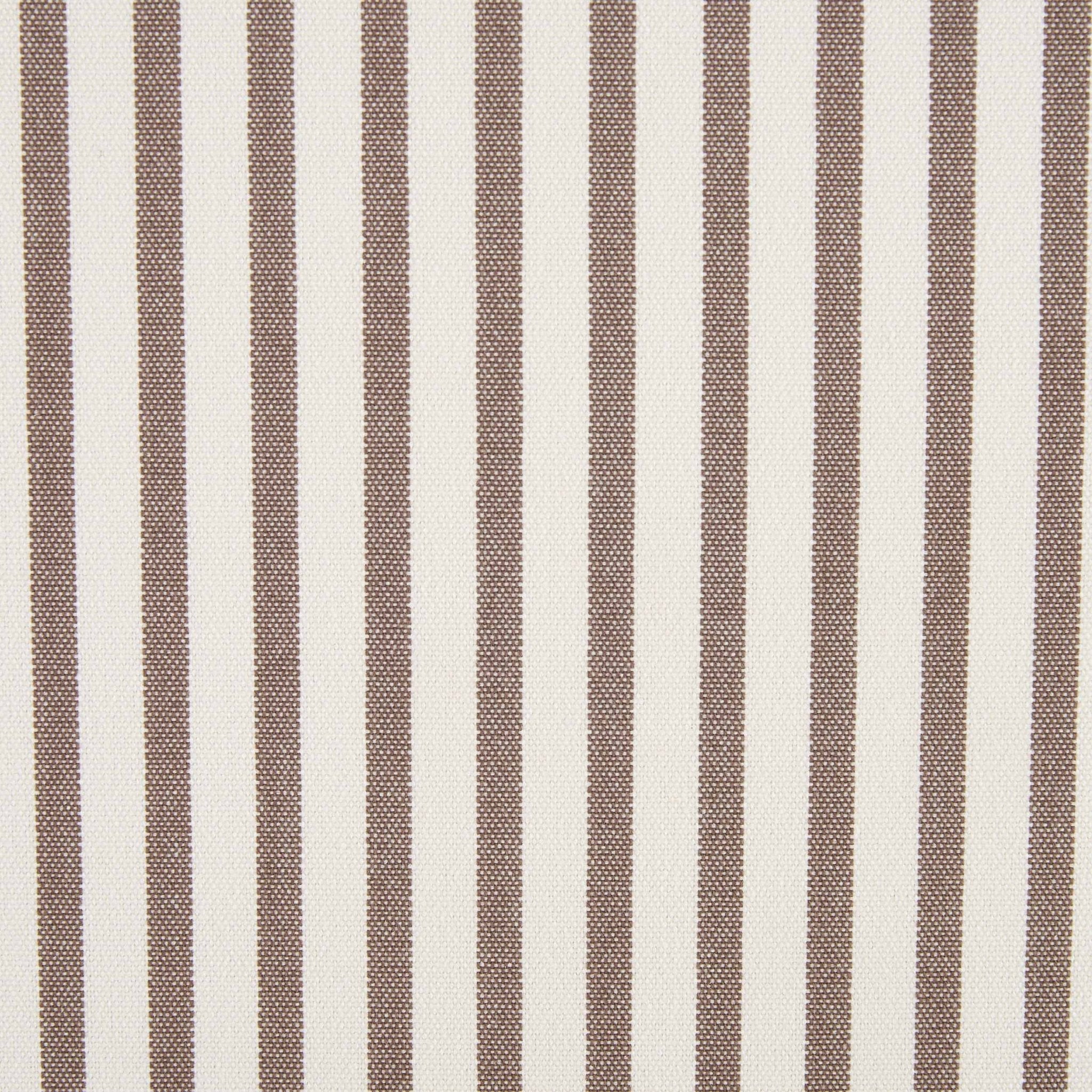 Stockton Round Storage Pouffe - Chocolate Stripe - DUSK