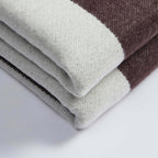 Stripe Throw - Brown/Cream - DUSK