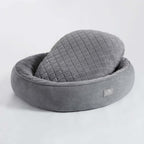 Super Soft Faux Fur Dog Bed - Charcoal - DUSK