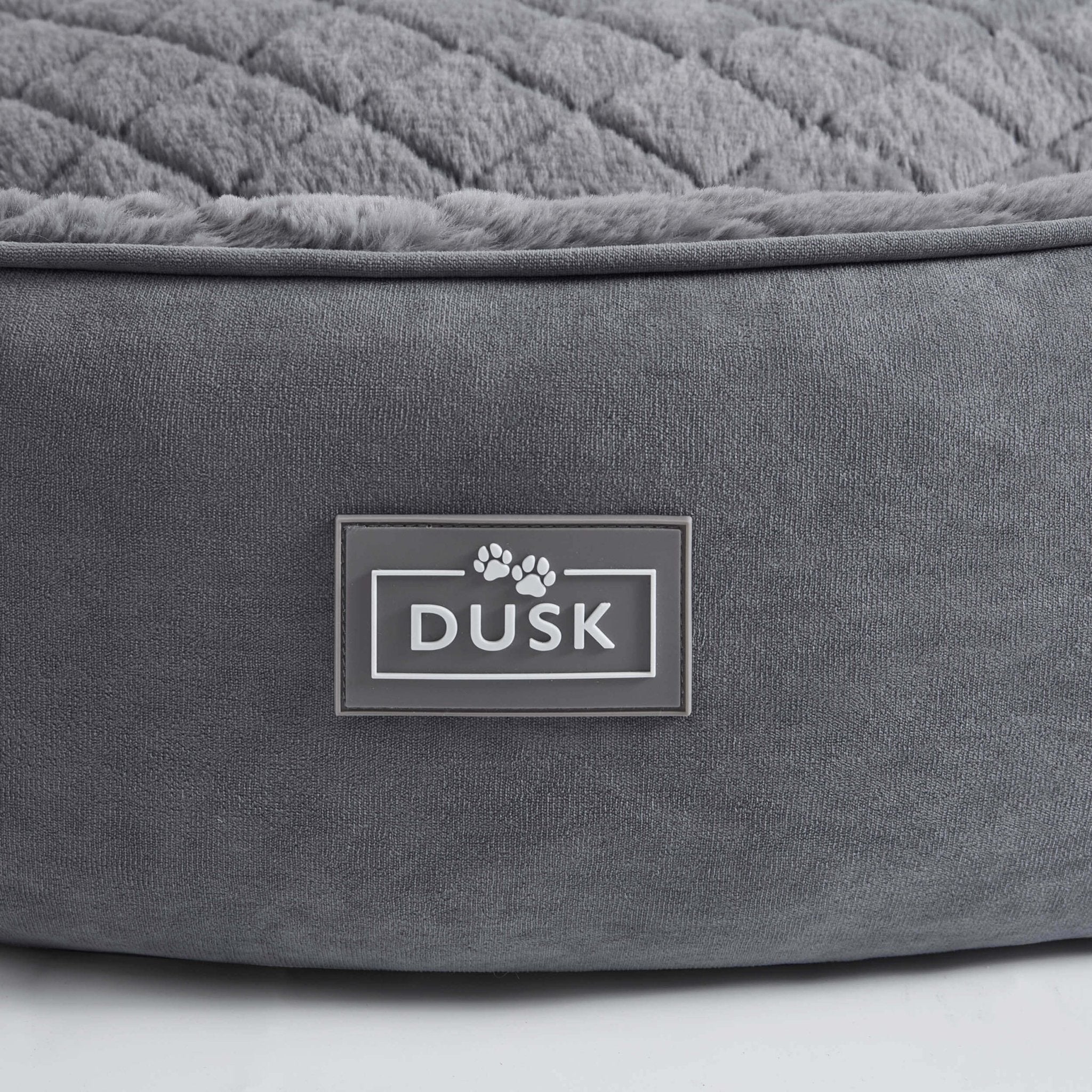 Super Soft Faux Fur Dog Bed - Charcoal - DUSK