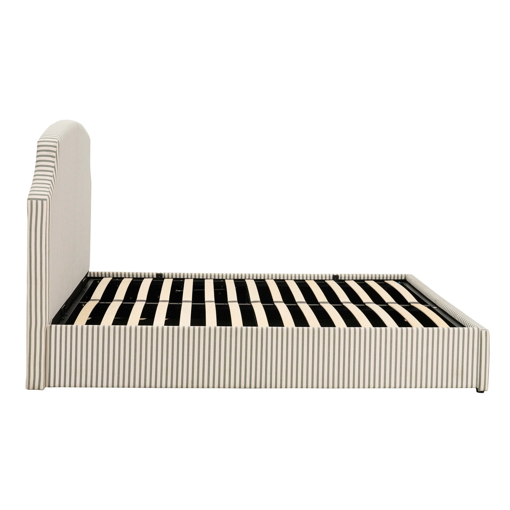 Surrey Ottoman Storage Bed - Sage Stripe - DUSK