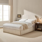 Surrey Ottoman Storage Bed - Thin Stripe - DUSK