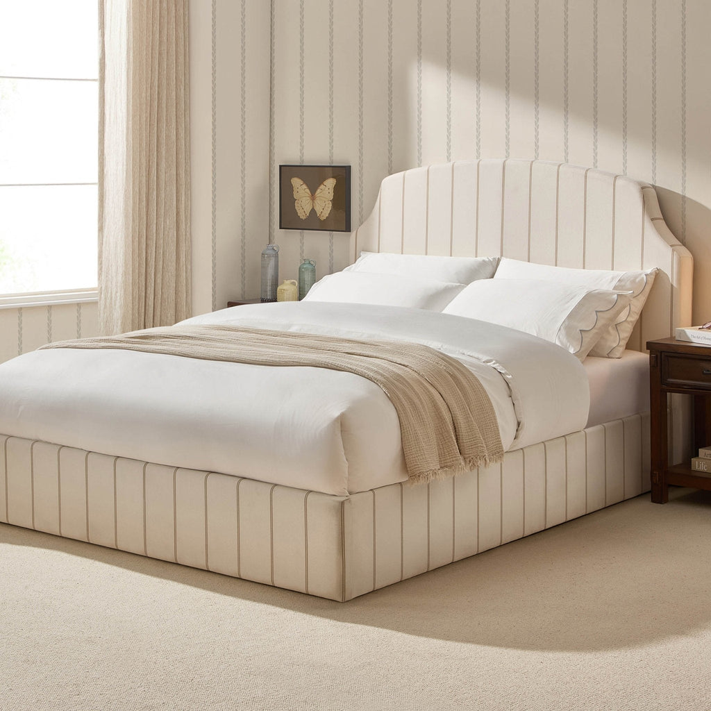 Surrey Ottoman Storage Bed - Thin Stripe - DUSK