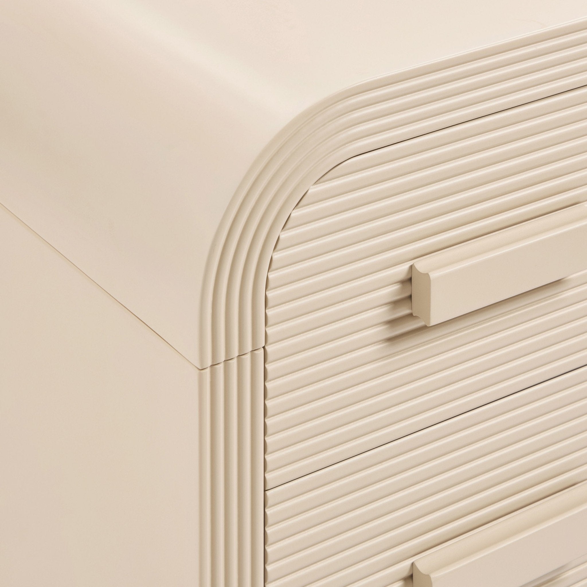 Susie 2 Drawer Bedside Table - Sand - DUSK