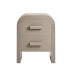 Susie 2 Drawer Bedside Table - Taupe - DUSK