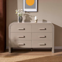 Susie 6 Drawer Chest - Taupe - DUSK