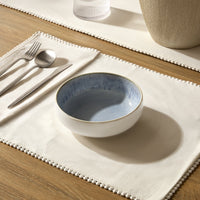 Sutton Stoneware Set of 4 Cereal Bowls - Light Blue - DUSK