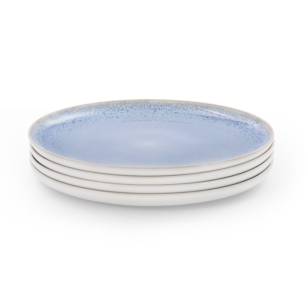 Sutton Stoneware Set of 4 Dinner Plates - Light Blue - DUSK