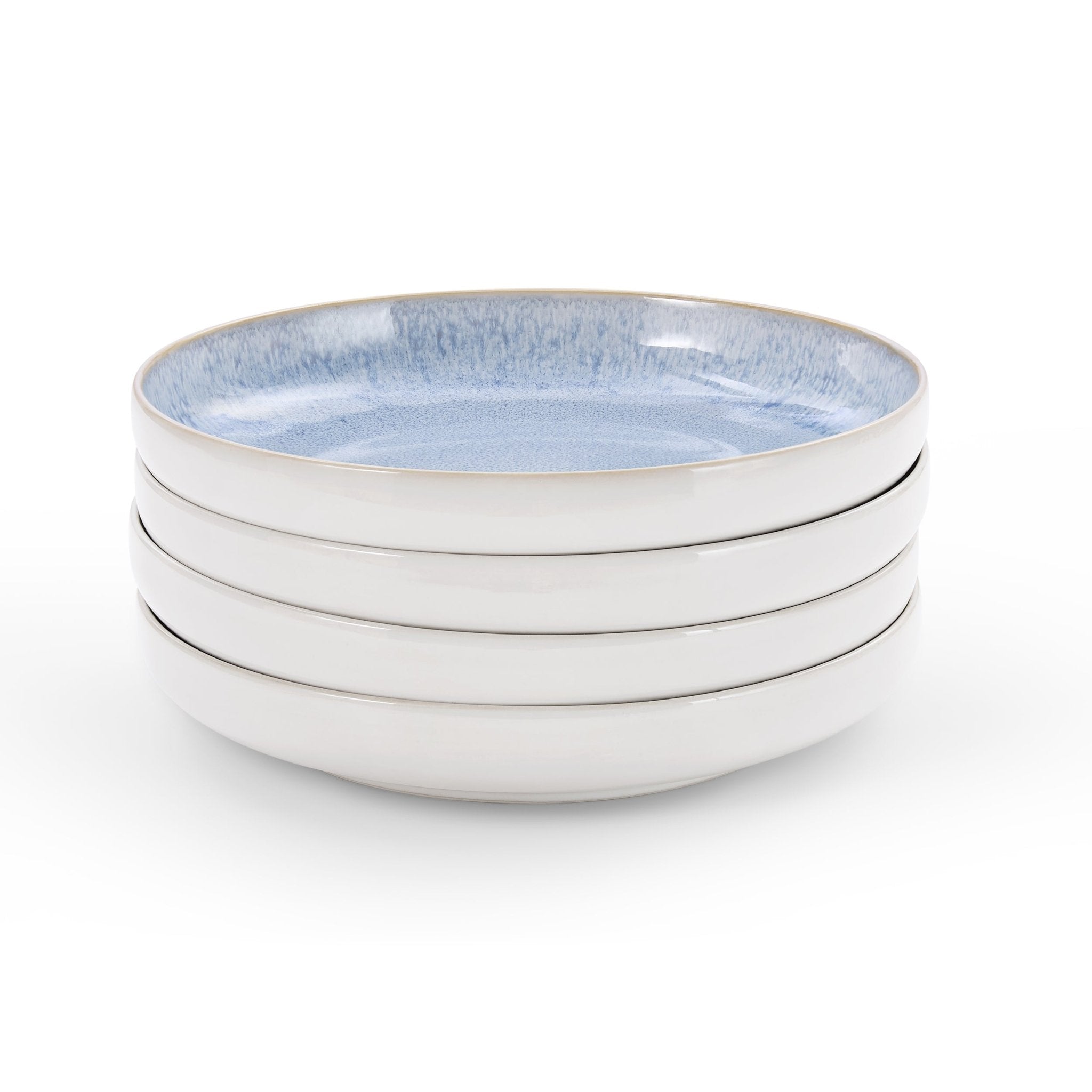 Sutton Stoneware Set of 4 Pasta Bowls - Light Blue - DUSK