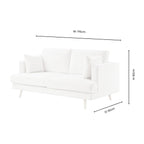 Sweden 2 Seater Sofa - Rib Ecru - DUSK