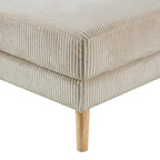 Sweden Pouffe - Rib Ecru - DUSK