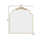 Sylvie Traditional Arched Mirror - Gold - DUSK
