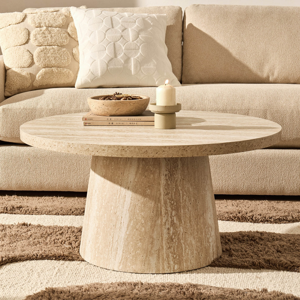 Talia Coffee Table - Stone Marble Effect - DUSK
