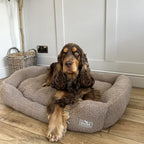 Teddy Basket Dog Bed - Taupe - DUSK