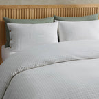 Thea Duvet Cover & Pillowcase Set - Off White/Black - DUSK