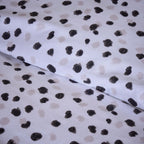 Tisno Dotted Duvet Cover Set - White/Black - DUSK