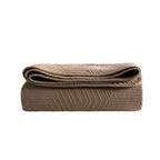 Torino Velvet Geometric Pinsonic Bedspread - Taupe - DUSK