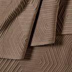 Torino Velvet Geometric Pinsonic Bedspread - Taupe - DUSK