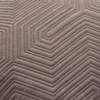 Torino Velvet Geometric Pinsonic Cushion Cover - Taupe - DUSK